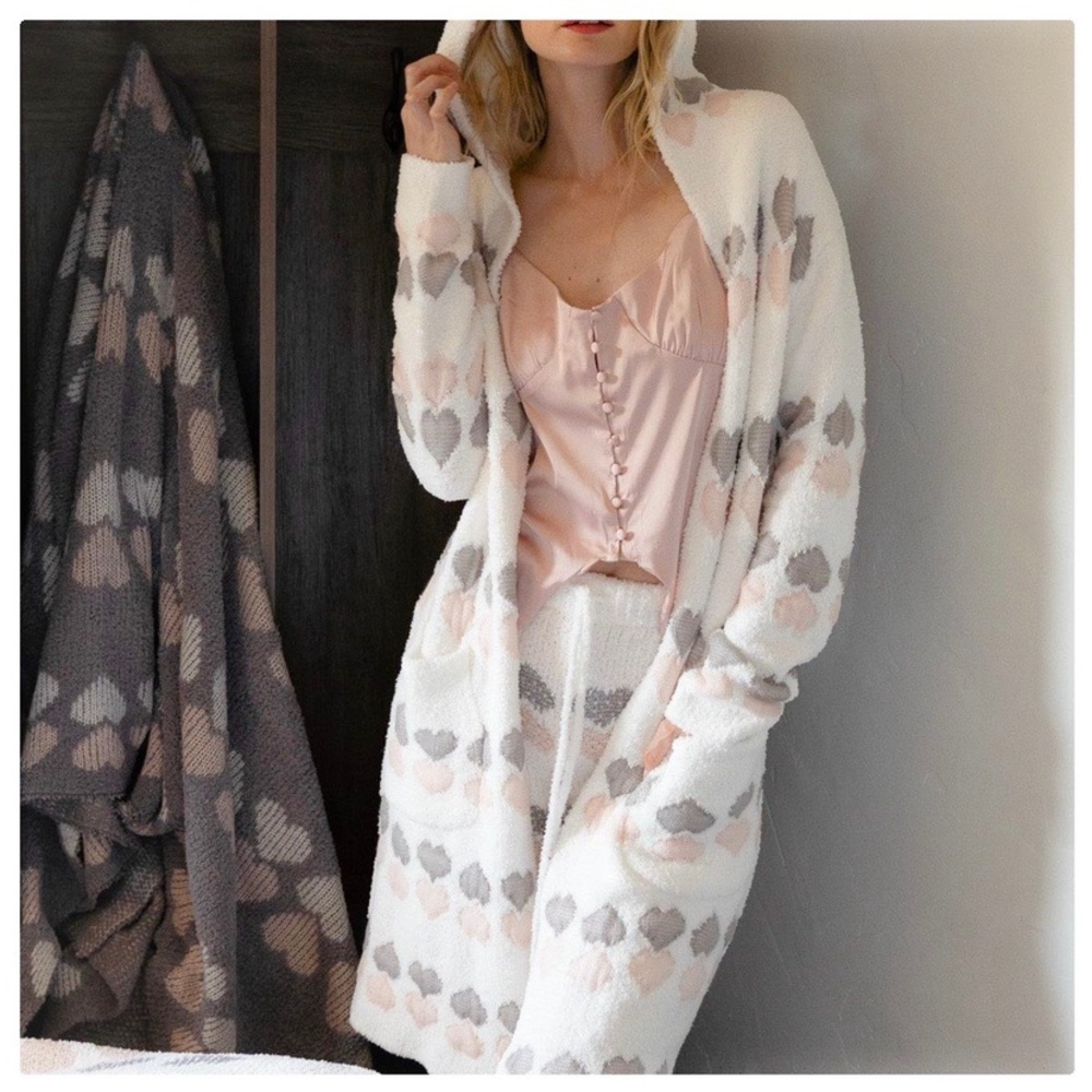 POL Sweetheart Berber Fleece Long Cardigan Robe - Picture 7 of 11
